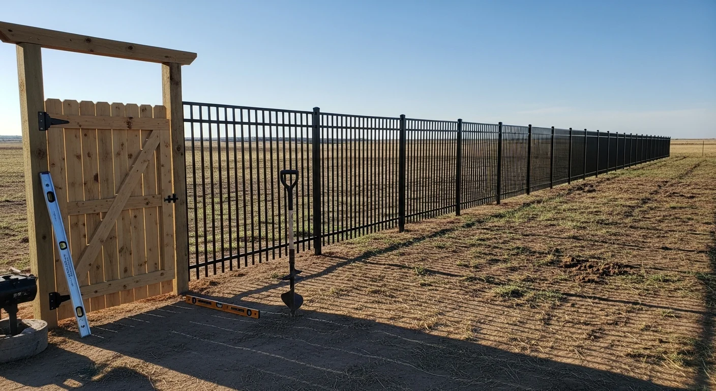 Professional fence installation and gate operator services in Amarillo and Lubbock Texas