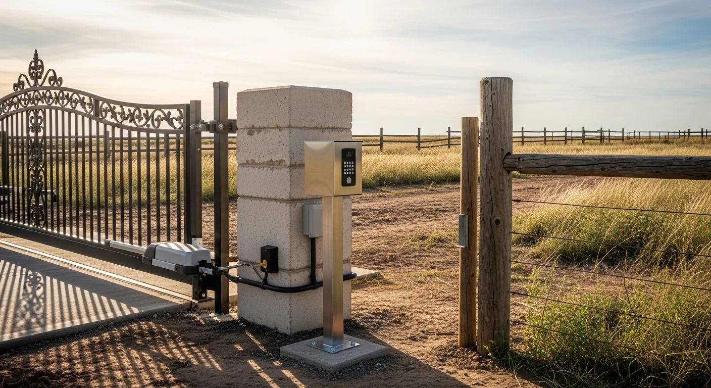 Access control and security gate installation services in Texas Panhandle