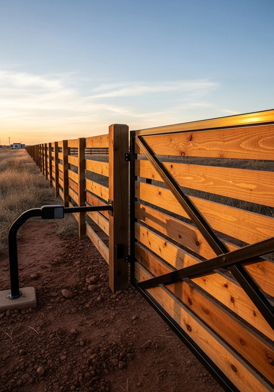 Close-up of Amarillo homeowner standing in front of well-maintained property entrance.