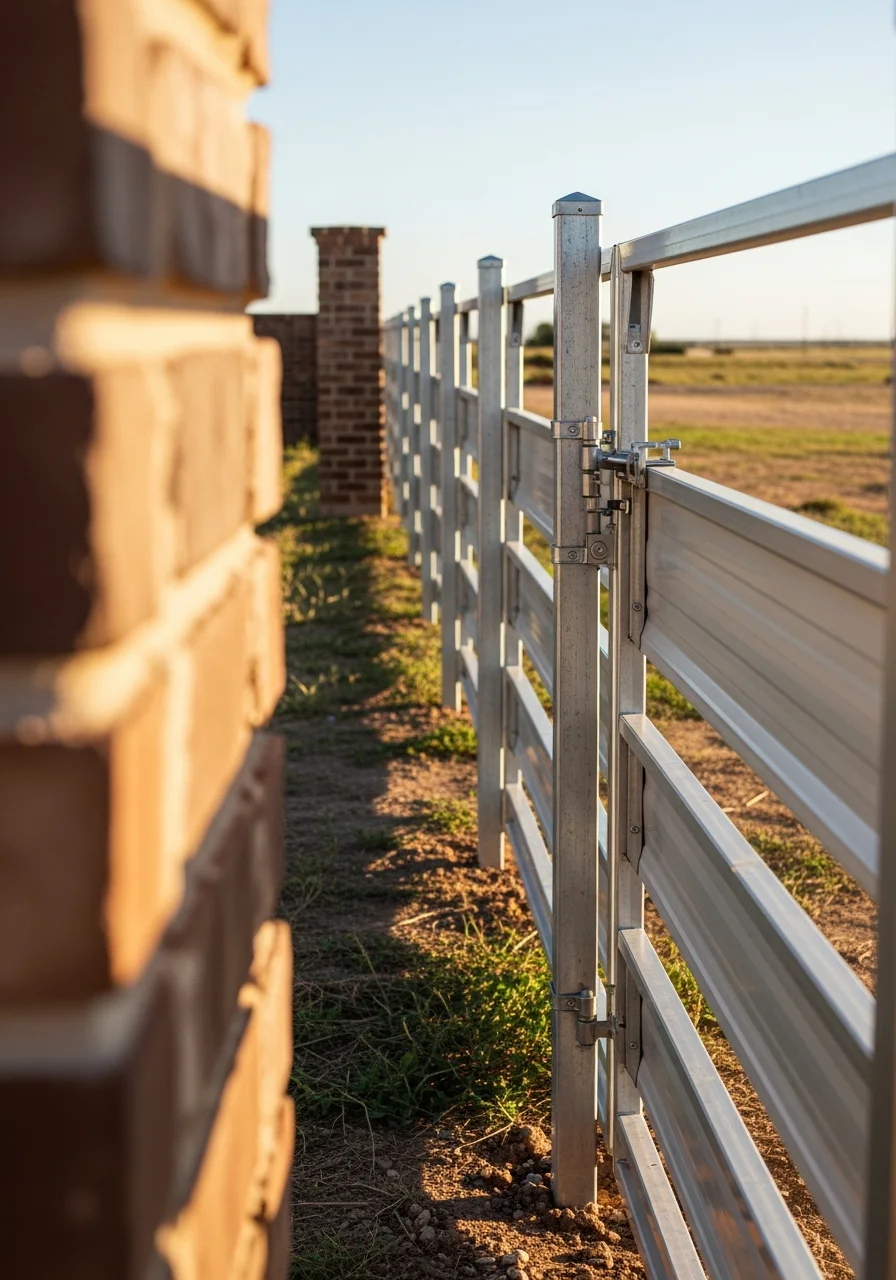 Lubbock property owner reviewing completed work with service professional.